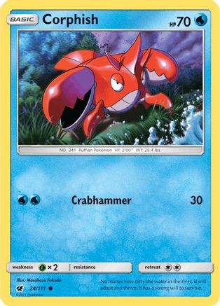 Corphish (24) [SM - Crimson Invasion] Reverse Holofoil - Deck Out Gaming