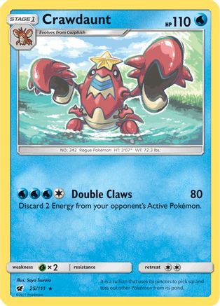 Crawdaunt (25) [SM - Crimson Invasion] Reverse Holofoil - Deck Out Gaming