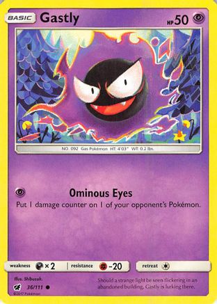 Gastly (36) [SM - Crimson Invasion] Reverse Holofoil - Deck Out Gaming