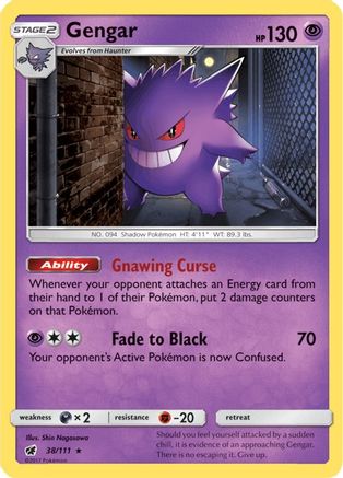 Gengar (38) [SM - Crimson Invasion] Holofoil - Deck Out Gaming