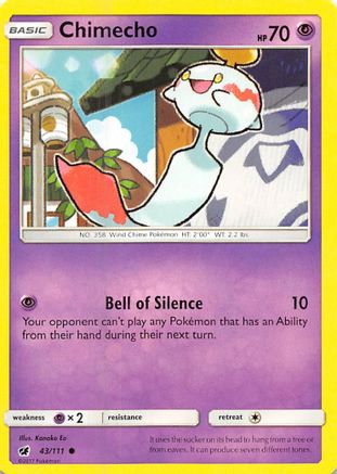 Chimecho (43) [SM - Crimson Invasion] Reverse Holofoil - Deck Out Gaming