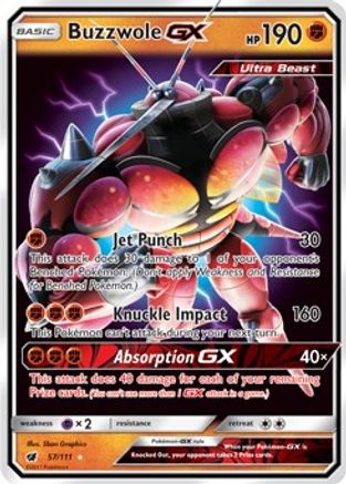 Buzzwole GX (57) [SM - Crimson Invasion] Holofoil - Deck Out Gaming