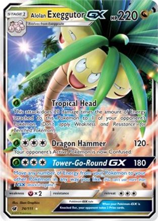 Alolan Exeggutor GX (74) [SM - Crimson Invasion] Holofoil - Deck Out Gaming