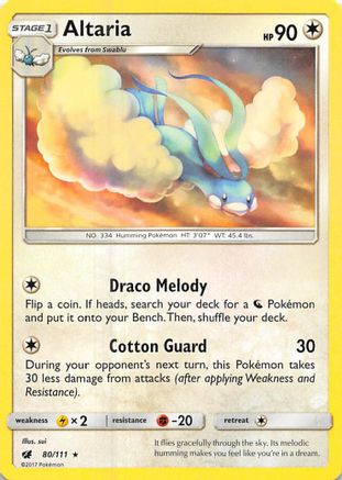 Altaria (80) [SM - Crimson Invasion] Reverse Holofoil - Deck Out Gaming