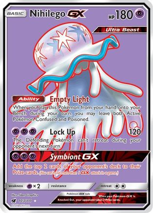 Nihilego GX (Full Art) (103) [SM - Crimson Invasion] Holofoil - Deck Out Gaming