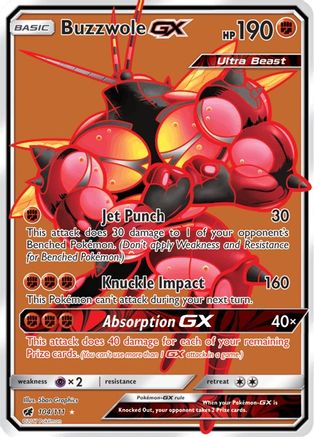 Buzzwole GX (Full Art) (104) [SM - Crimson Invasion] Holofoil - Deck Out Gaming