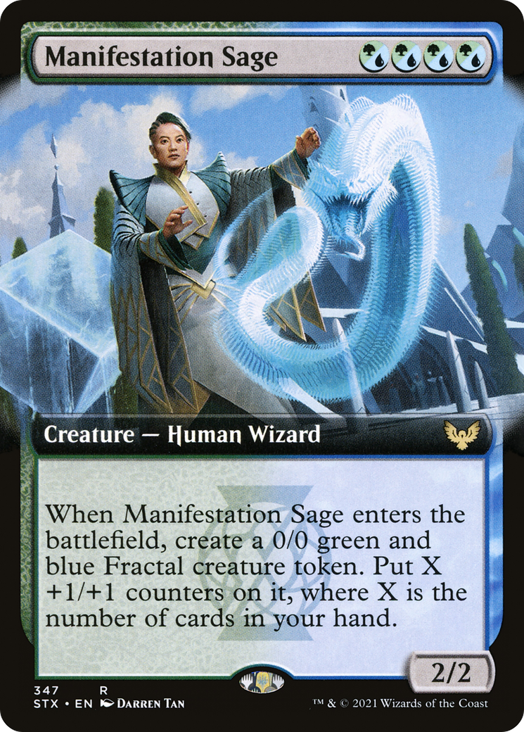 Manifestation Sage (Extended Art) (347) [Strixhaven: School of Mages] foil - Deck Out Gaming