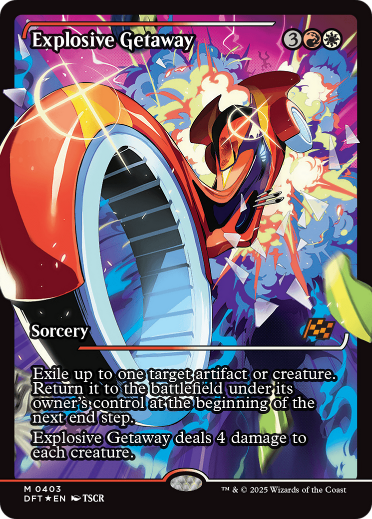 Explosive Getaway (Showcase) (403) [Aetherdrift] foil - Deck Out Gaming