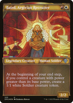 Baird, Argivian Recruiter (Textured Foil) (335) [Dominaria United] foil - Deck Out Gaming