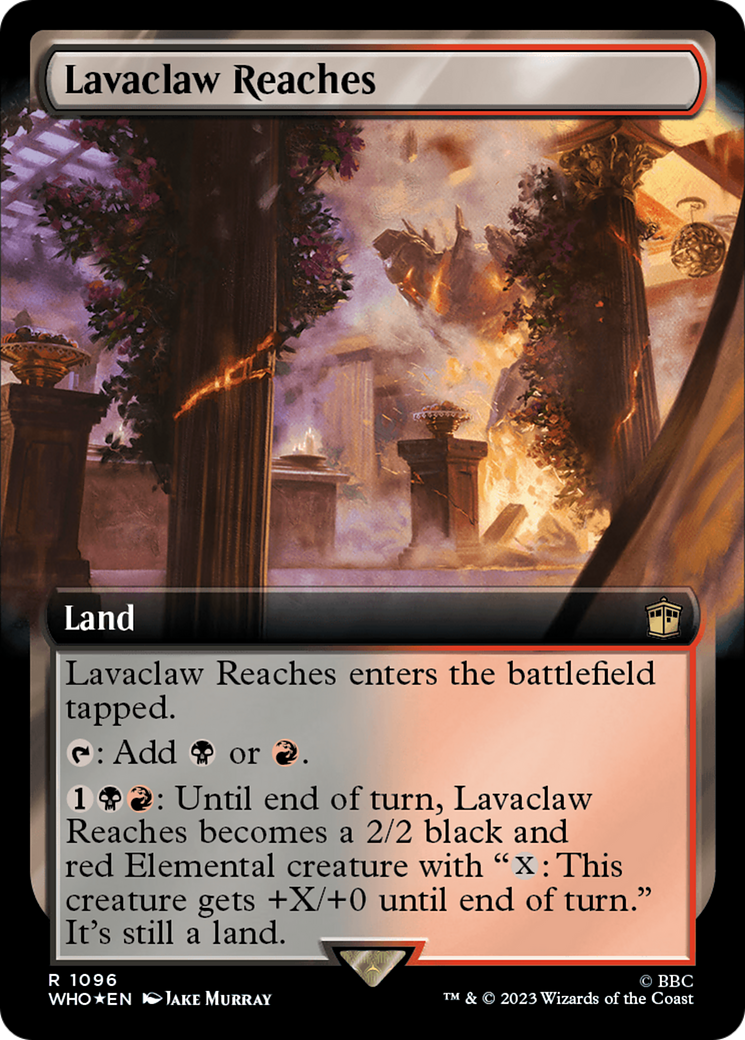 Lavaclaw Reaches (Extended Art) (Surge Foil) (1096) [Doctor Who] foil - Deck Out Gaming