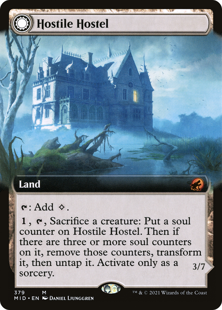 Hostile Hostel (Extended Art) (379) [Innistrad: Midnight Hunt] - Deck Out Gaming