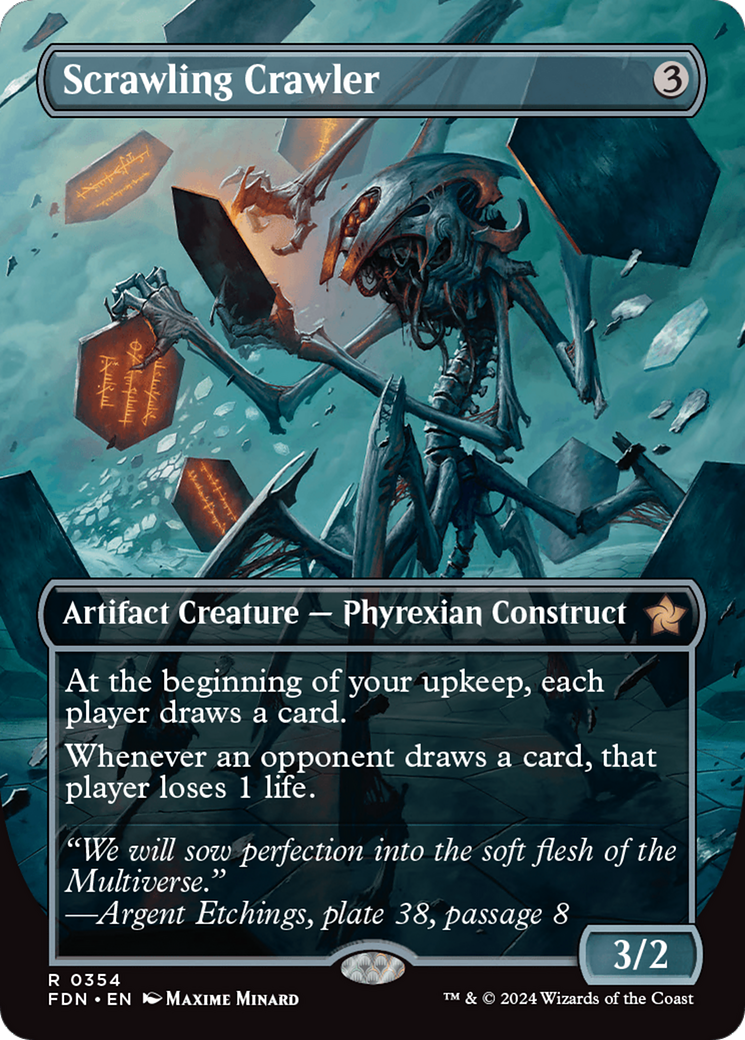 Scrawling Crawler (Borderless) (354) [Foundations] - Deck Out Gaming