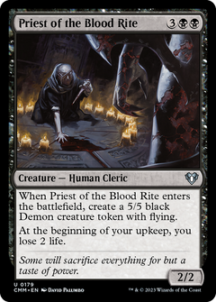 Priest of the Blood Rite (179) [Commander Masters] foil - Deck Out Gaming