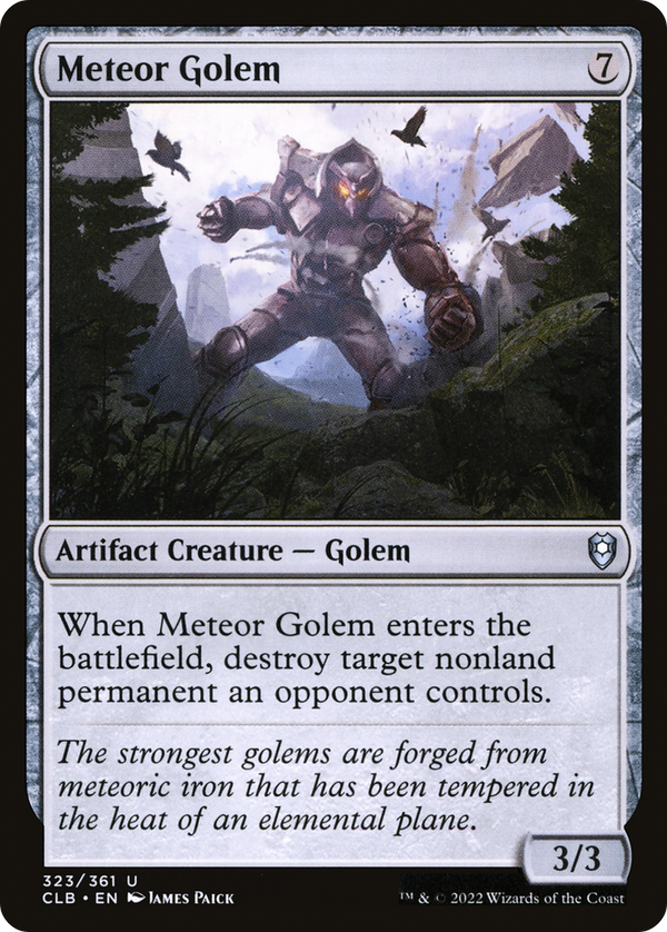 Meteor Golem (323) [Commander Legends: Battle for Baldur's Gate] foil - Deck Out Gaming