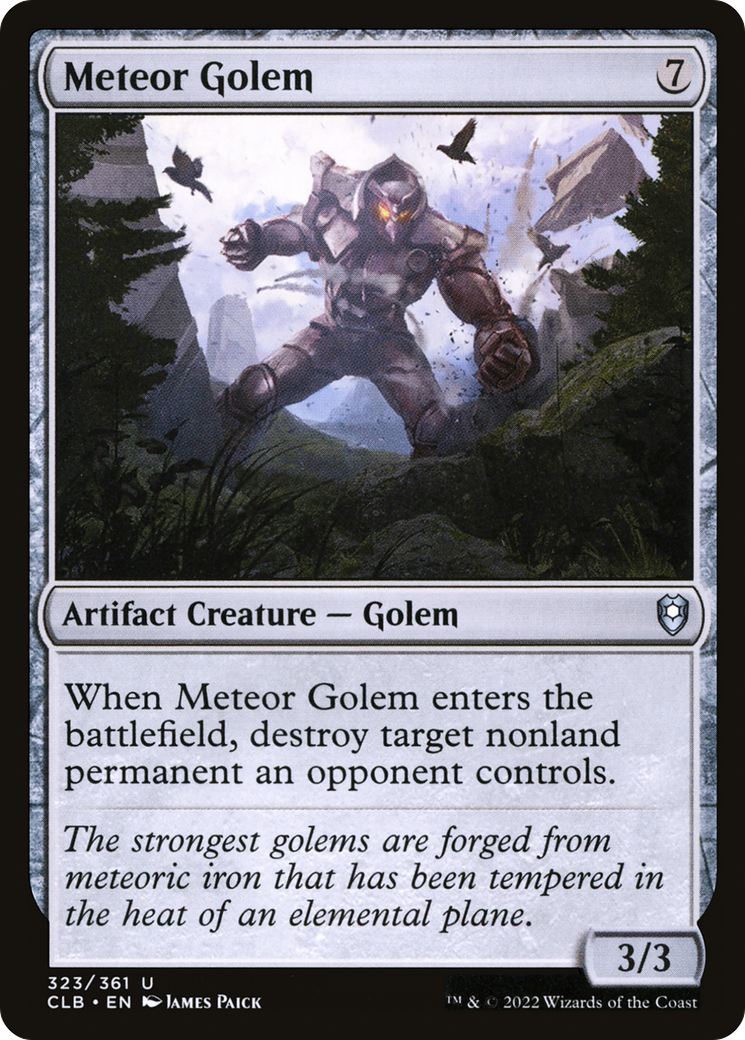 Meteor Golem (323) [Commander Legends: Battle for Baldur's Gate] foil - Deck Out Gaming