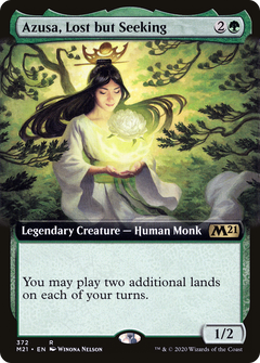 Azusa, Lost but Seeking (Extended Art) (372) [Core Set 2021] - Deck Out Gaming