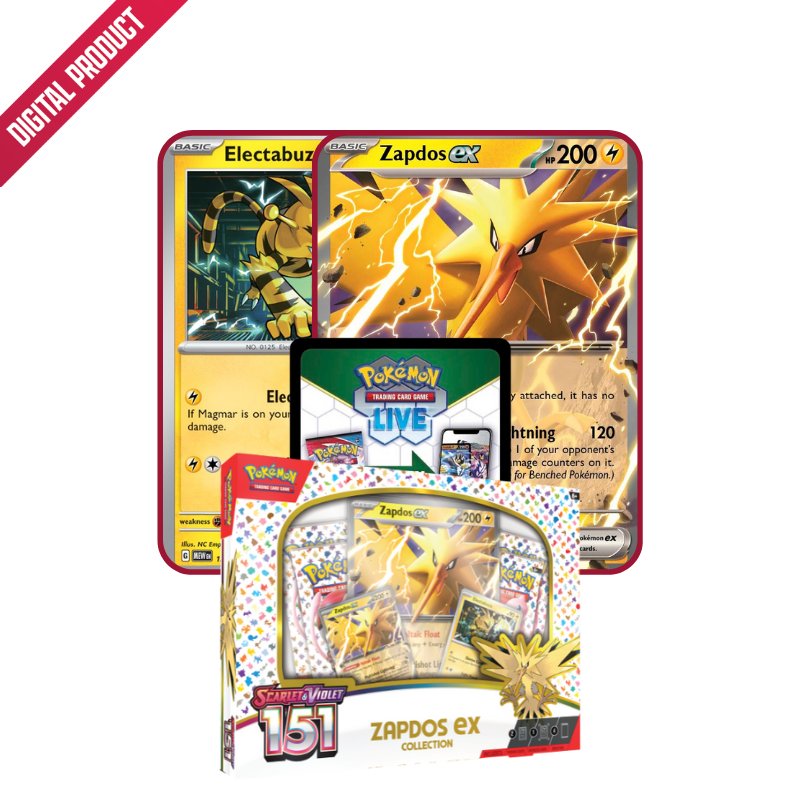 151 Zapdos ex Collection PTCGL Code - Deck Out Gaming