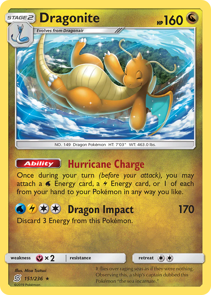 Dragonite (151/236) (Cosmos Holo) [Sun & Moon: Unified Minds] - Deck Out Gaming