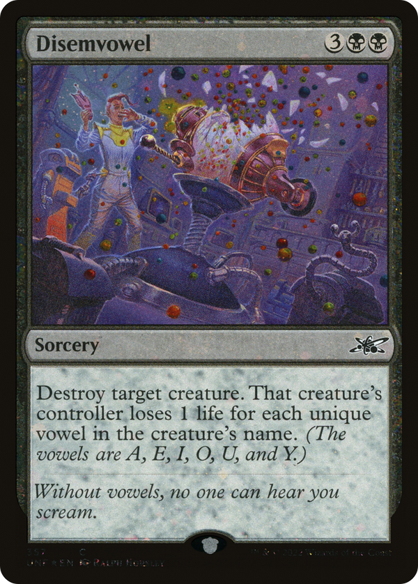 Disemvowel (Galaxy Foil) (357) [Unfinity] foil - Deck Out Gaming