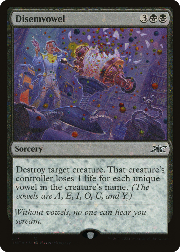 Disemvowel (Galaxy Foil) (357) [Unfinity] foil - Deck Out Gaming