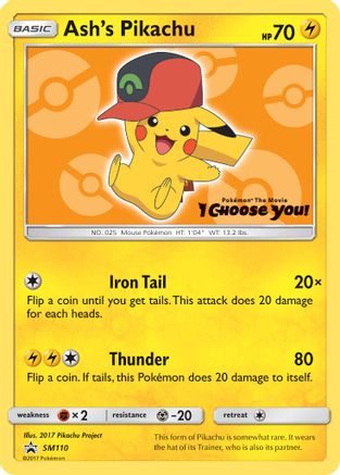 Ash's Pikachu - SM110 (SM110) [SM Promos] - Deck Out Gaming