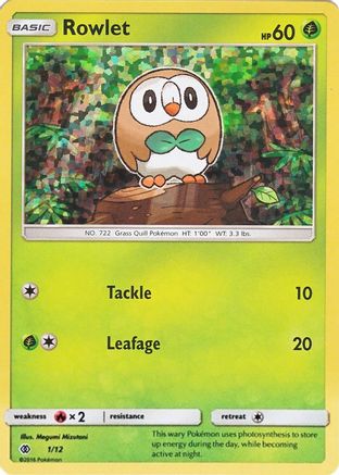Rowlet - 1/12 (1) [McDonald's Promos 2017] Holofoil - Deck Out Gaming