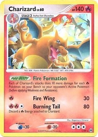 Charizard - 1/99 (Cracked Ice Holo) (1) [Miscellaneous Cards & Products] Holofoil - Deck Out Gaming