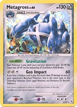 Metagross - 7/147 (Cracked Ice Holo) (7) [Blister Exclusives] Holofoil - Deck Out Gaming