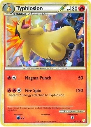 Typhlosion - 32/123 (Cracked Ice Holo) (32) [Deck Exclusives] Holofoil - Deck Out Gaming