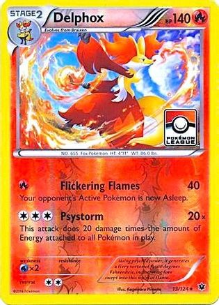 Delphox - 13/124 (Pokemon League) (13) [League & Championship Cards] Reverse Holofoil - Deck Out Gaming