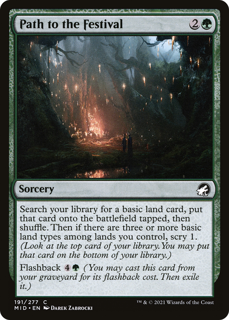 Path to the Festival (191) [Innistrad: Midnight Hunt] - Deck Out Gaming