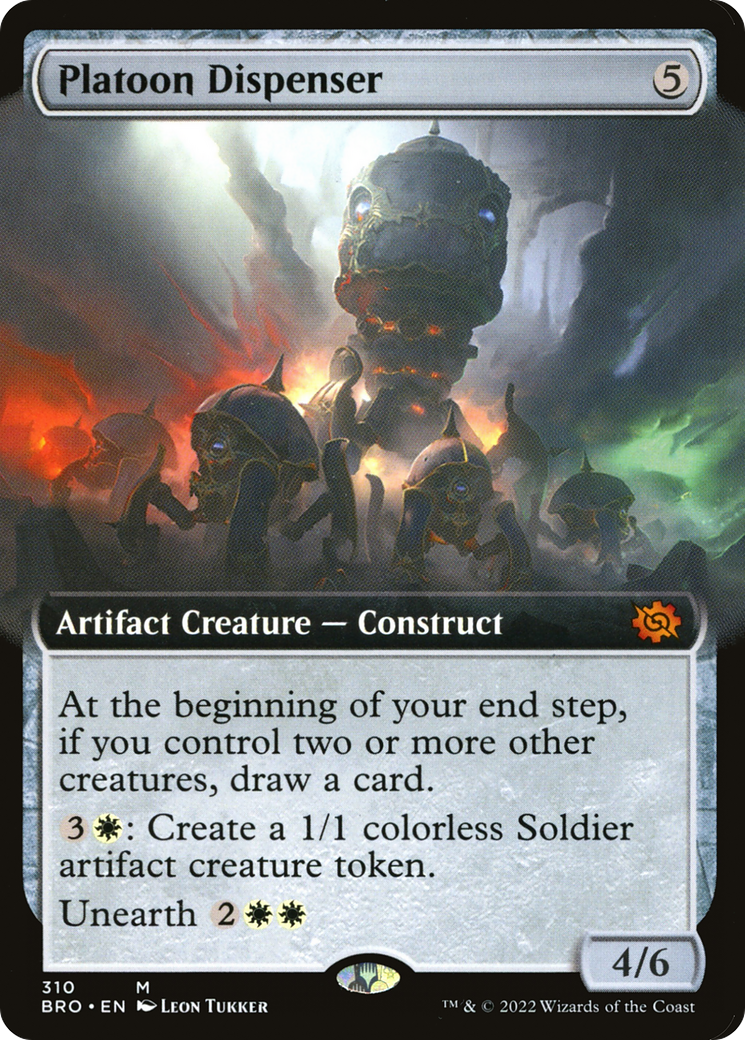 Platoon Dispenser (Extended Art) (310) [The Brothers' War] foil - Deck Out Gaming