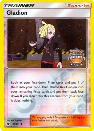 Gladion - 95/111 (Regional Championships) (95) [League & Championship Cards] Reverse Holofoil - Deck Out Gaming