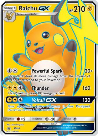 Raichu GX - SM90 (SM90) [SM Promos] Holofoil - Deck Out Gaming