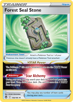 Forest Seal Stone (Deck Exclusive) (156/195) [Sword & Shield: Silver Tempest] - Deck Out Gaming