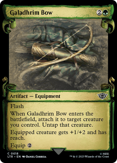 Galadhrim Bow (Showcase Scrolls) (618) [The Lord of the Rings: Tales of Middle-earth] foil - Deck Out Gaming