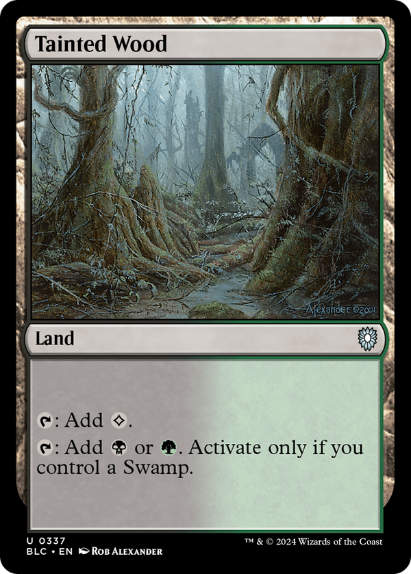 Tainted Wood (337) [Bloomburrow Commander] - Deck Out Gaming