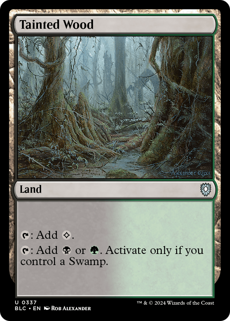 Tainted Wood (337) [Bloomburrow Commander] - Deck Out Gaming