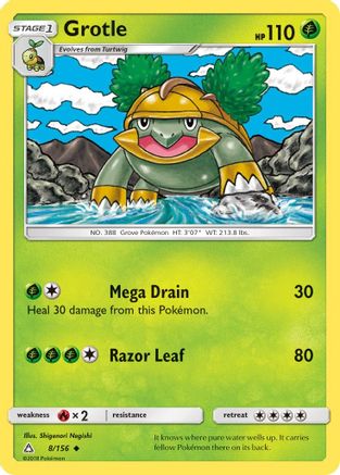 Grotle (8) [SM - Ultra Prism] Reverse Holofoil - Deck Out Gaming