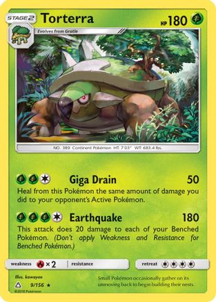 Torterra (9) [SM - Ultra Prism] Reverse Holofoil - Deck Out Gaming