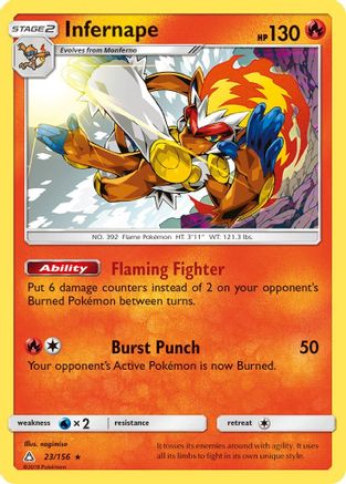 Infernape (23) [SM - Ultra Prism] Reverse Holofoil - Deck Out Gaming
