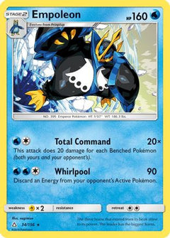 Empoleon (34) [SM - Ultra Prism] Reverse Holofoil - Deck Out Gaming