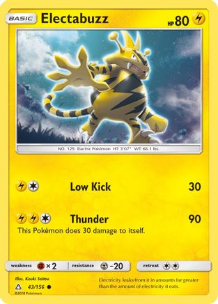 Electabuzz (43) [SM - Ultra Prism] Reverse Holofoil - Deck Out Gaming
