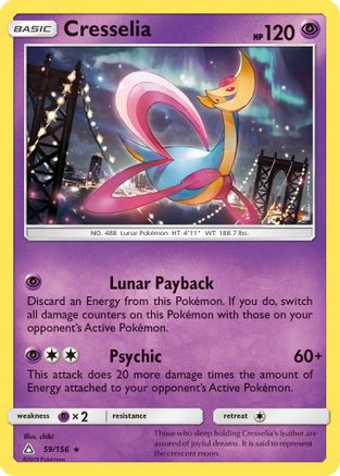Cresselia (59) [SM - Ultra Prism] Reverse Holofoil - Deck Out Gaming