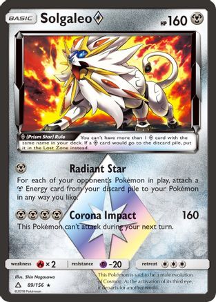 Solgaleo Prism Star (89) [SM - Ultra Prism] Holofoil - Deck Out Gaming
