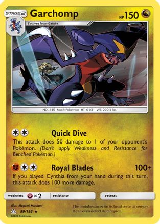 Garchomp (99) [SM - Ultra Prism] Reverse Holofoil - Deck Out Gaming