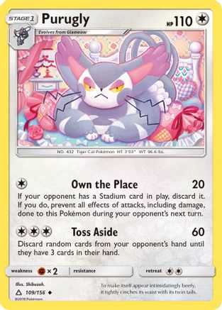 Purugly (109) [SM - Ultra Prism] - Deck Out Gaming