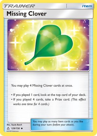 Missing Clover (129) [SM - Ultra Prism] - Deck Out Gaming