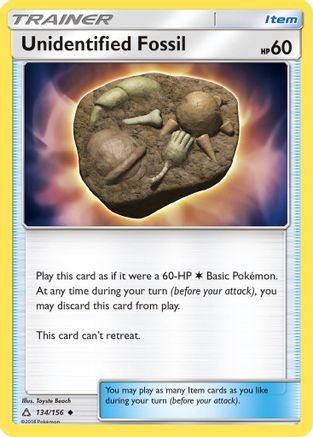 Unidentified Fossil (134) [SM - Ultra Prism] - Deck Out Gaming