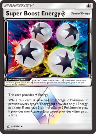 Super Boost Energy Prism Star (136) [SM - Ultra Prism] Holofoil - Deck Out Gaming